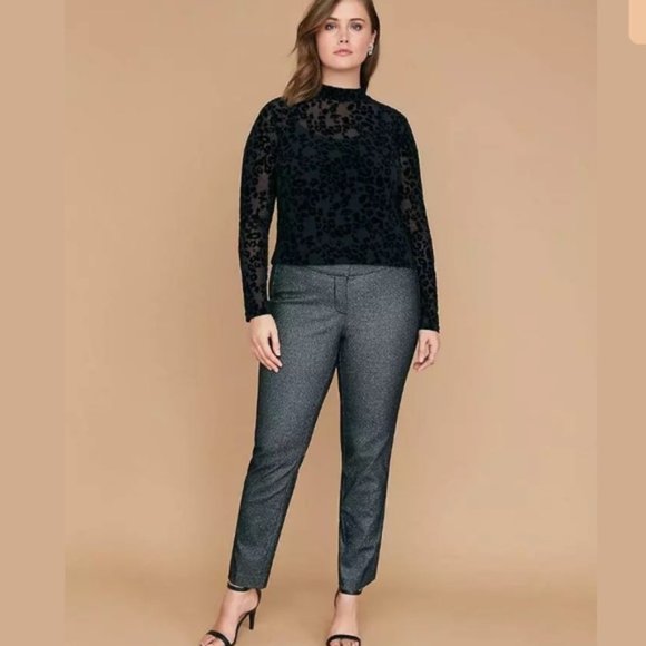 Lane Bryant Pants - Lane Bryant Allie Sparkle Glitter Ankle Pant 22